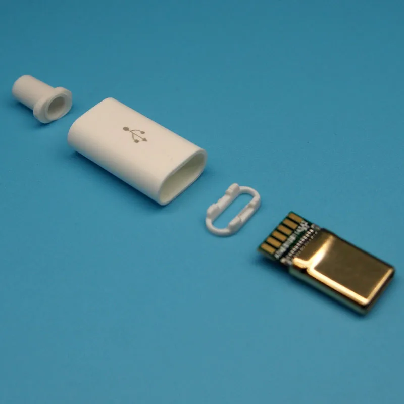 10 Набор 4 в 1 позолоченный USB3.1 type-C штекер с сварочной пластиной с пластиковой оболочкой