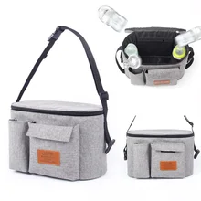 Переносная, для прогулок с малышом сумка-Органайзер для подгузников многофункциональный Мумия спальный мешок, мешок для вещей Водонепроницаемый Младенческая Детская коляска подвесная сумка