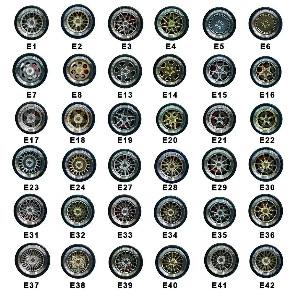 4 шт./компл. легкосплавные колесные диски шин комплект автомобильных колес на широком каблуке в стиле «Ретро»; шин изменение брелок для автомобильных ключей, ремонт колеса для 1/64 модель автомобиля