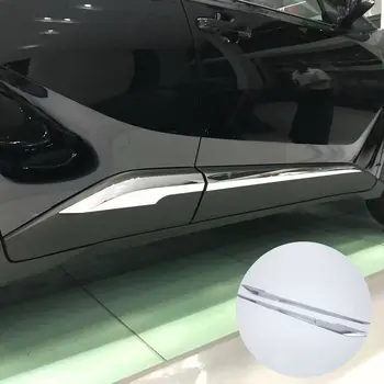 

DROPSHIPPING For Toyota C-HR CHR 2016 2017 Car Side Door Body Trim ABS Chrome Accessories 4P Auto Accessory Perfect Replacement