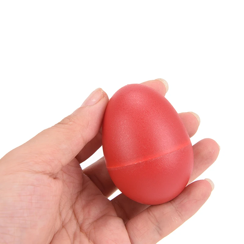 Musical Percussion Instruments 2Pcs Colourful Plastic Sound Eggs Shaker Maracas 2 Colors