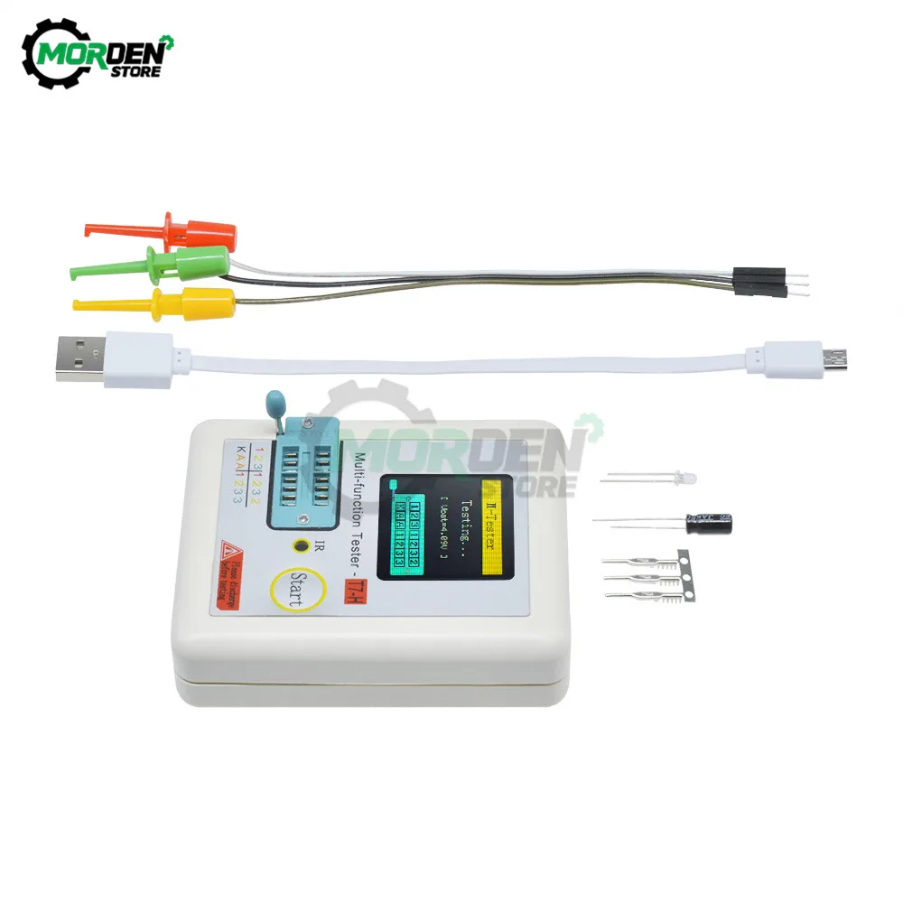 TC-T7-H TCR-T7 LCR-TC1 LCR-TC2 Display TFT Backlight Transistor ESR Tester For Diode Triode Capacitor Resistor Electrician Tool 4