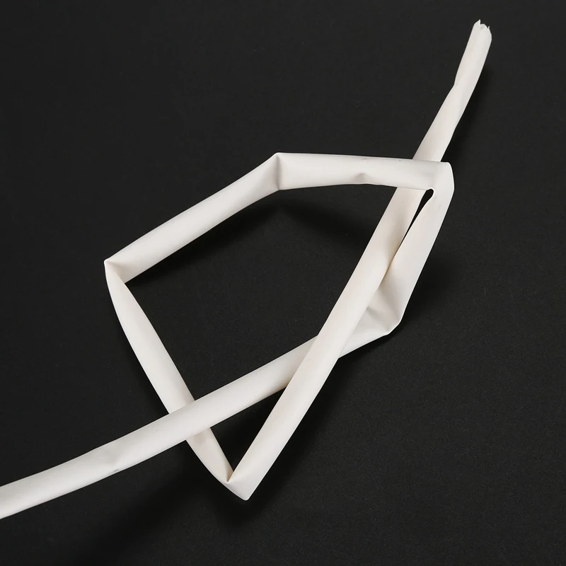 Ratio 2: 1 6mm OD White Polyolefin Heat Shrinkable Tube heat shrink tubing 32.8ft