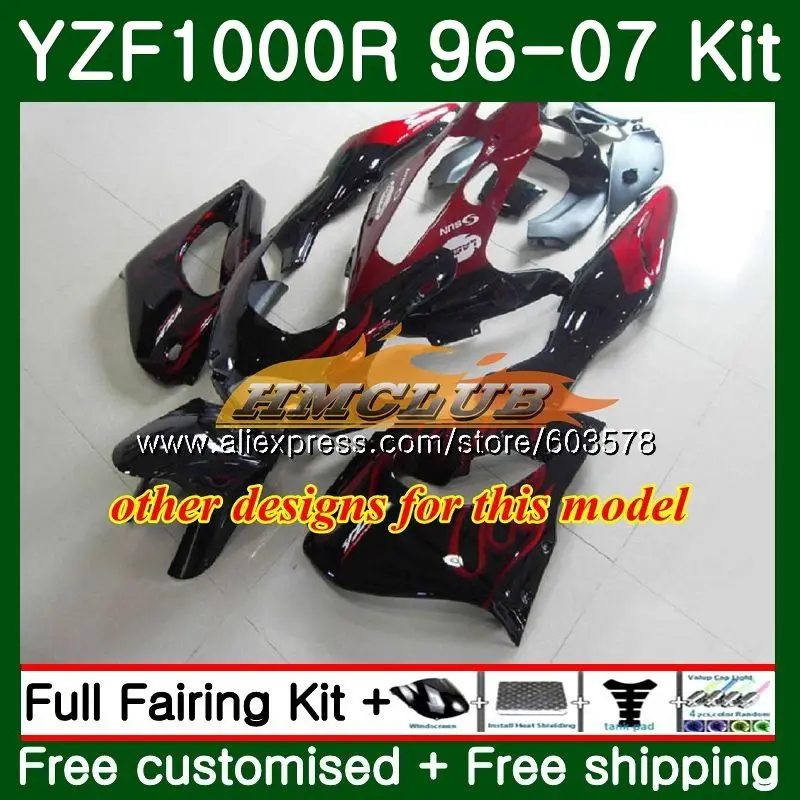 Набор для ухода за кожей YAMAHA YZF1000R Thunderace 1996 2007 61CL. 7 YZF-1000R YZF 1000R 96 97 98 99 00 01 02 03 04 05 06 07 зеленый пламя обтекатель