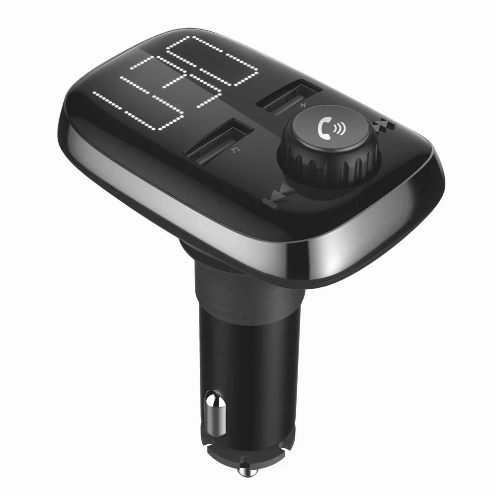 Автомобильное автомобильное зарядное устройство с двумя usb-портами беспроводной Bluetooth fm-передатчик 3.4A часть