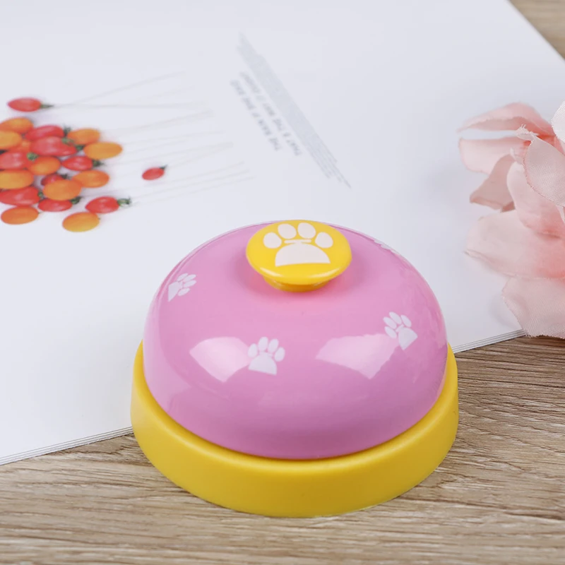 rose red Милый обучающий Колокольчик для домашних животных, игрушки для собак, щенков, собак с принтом лапы, товары для домашних животных, 1 шт. KXY - Цвет: rose red