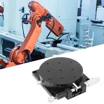 

90mm Diameter RSP90-L R Axes Trimming Displacement Platform Manual Linear Stage Tuning Sliding Table