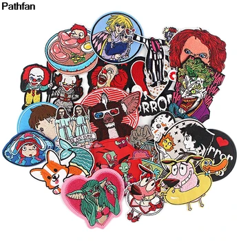 

A0068 24pcs/lot Mixed Random Patches T-shirt Sweater thermal transfer paper iron on patch Patches for clothing