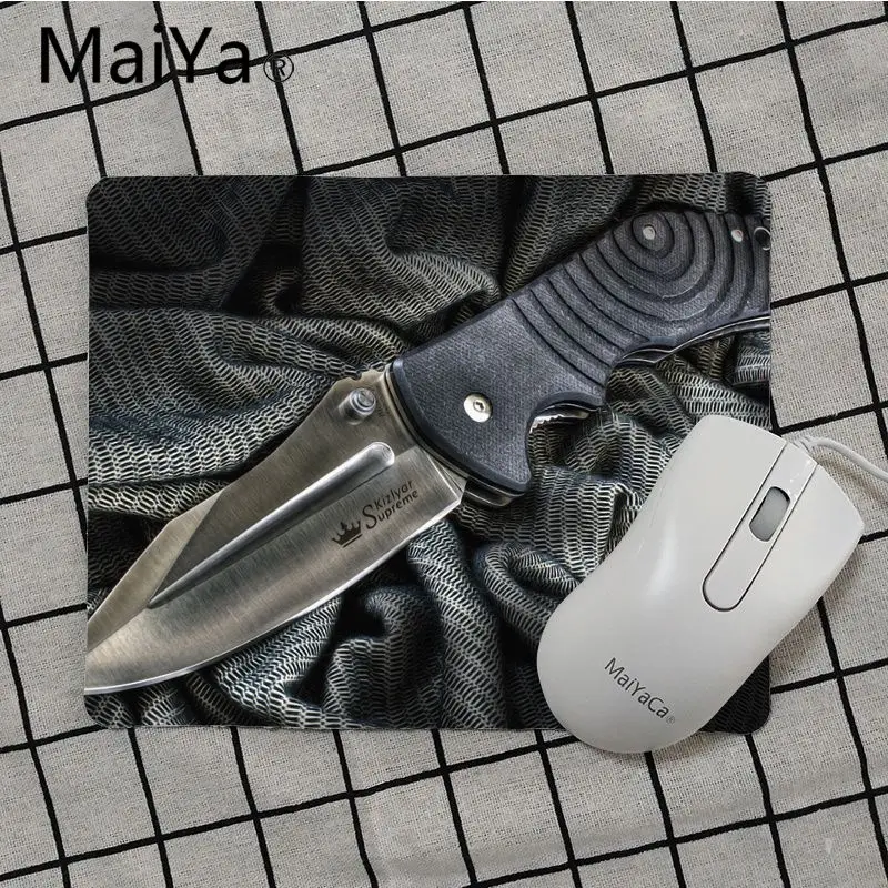 No Lock Edge18x22cm Maiya, высокое качество, острый Военный нож, сделай сам, дизайн, игровой с узором, коврик для мыши,,, игровой коврик для мыши - Цвет: No Lock Edge18x22cm