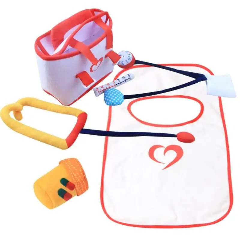 1 Набор детских ролевых игр, игрушки для детей, Мягкий медицинский набор, инструменты для моделирования, ролевые игры, Набор игрушечных игрушек для медсестры