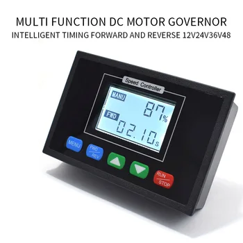 

Digital Display 0~100% adjustable DC 12V 24V 36V 48V 40A PWM DC Motor Speed Controller Timing controller Reversible