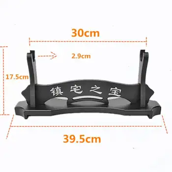 

New Japanese Samurai Sword Holder Black Wood Wall Mount Samurai Sword Katana Holder Stand Hanger Bracket Rack Display 1/2/3 /4 L