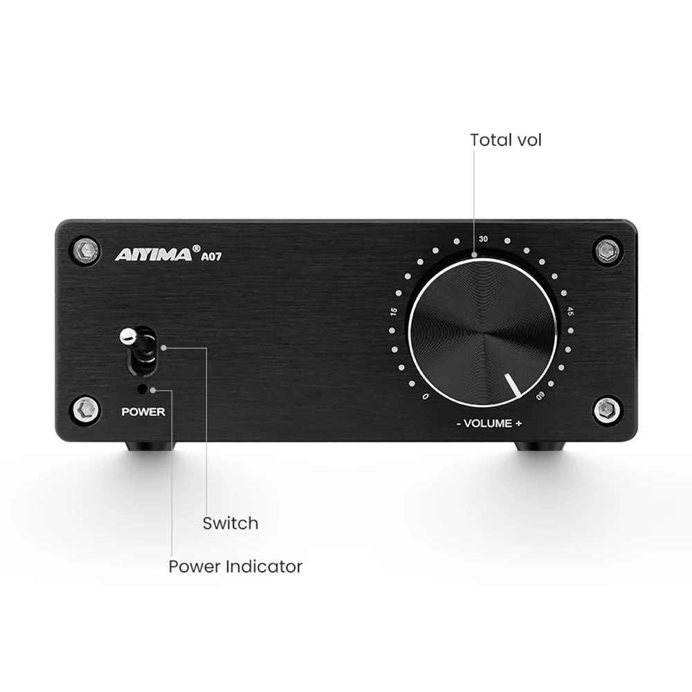 US $50.62 AIYIMA 20 Digital HiFi Power Amplifier Audio 300Wx2 TPA3255 Home Theater Class D Stereo Sound Speaker Amplifier Mini Amp