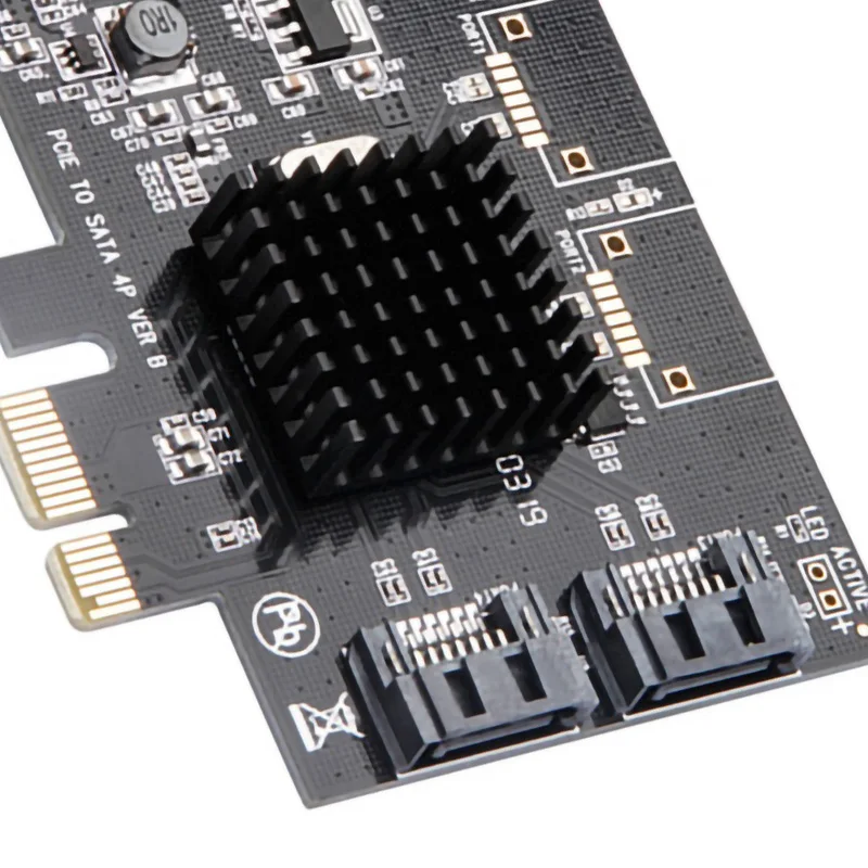 Pcie Pci Express к Sata3.0 2-port Sata Iii 6G плата адаптера контроллера расширения