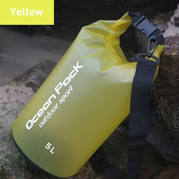 5L Yellow 2L/5L/10L/20L/30L открытый сухой водонепроницаемый мешок сухой мешок водонепроницаемый плавающий сухой шестерни сумки для лодок Рыбалка рафтинг плавание - Цвет: 5L Yellow