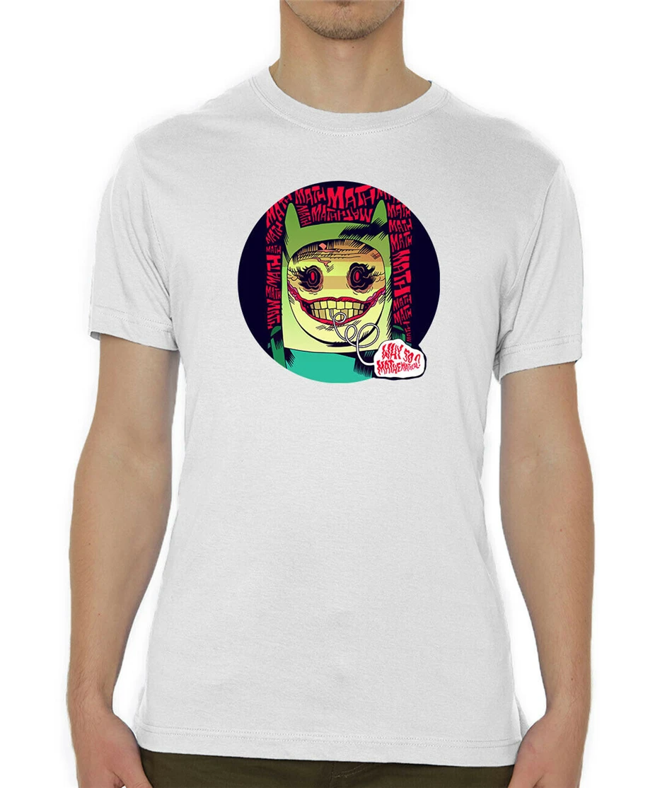 Adventure Time Finn Joker Стильная мужская футболка с принтом для молодежи среднего