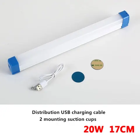 LED Night Light USB Rechargeable Emergency Light DC5V 20W/ 40W/ 60W Night Lamp for Outdoor Indoor Work Light