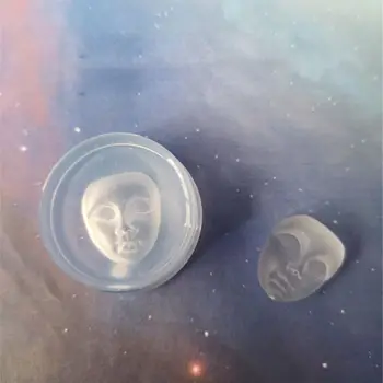 

Human Face Pendant Silicone Resin Mold Soap Wax Candle Mold Jewelry Making Tools Dried Flower Resin Decorative DIY Hand Crafts