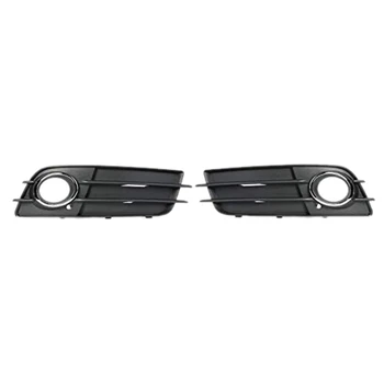 

1 Pair Car Front Bumper Fog Light Grill Chrome Ring Fog Lamp Cover Grille Car Styling for Audi A4 B8 S4 Sport 2009-2012 8K0 807