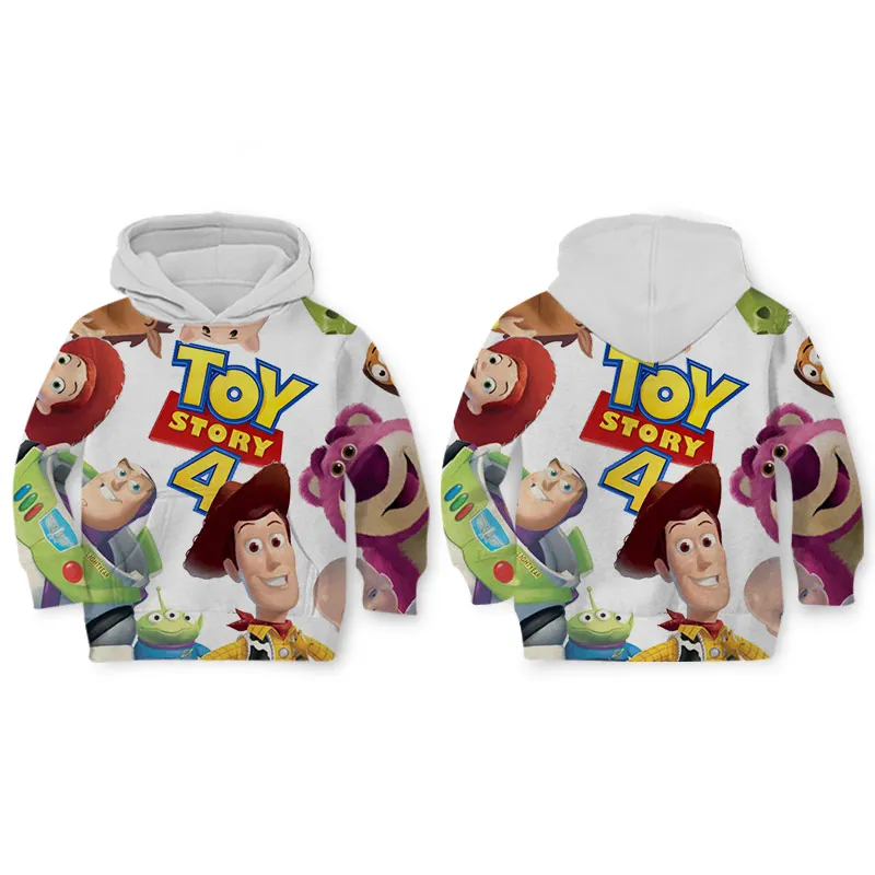 WHOSONG толстовка с 3d принтом популярная moive TOY STORY 4 модное пальто Одежда для родителей и детей детский пуловер