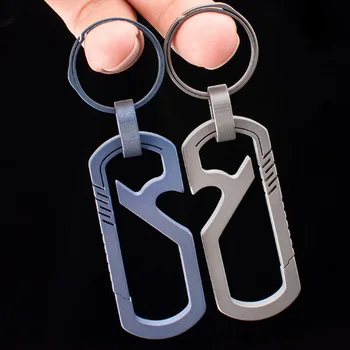 

Lightweight Titanium Keychain Backpack Hanging Buckle Outdoor Hiking Carabiner FK88