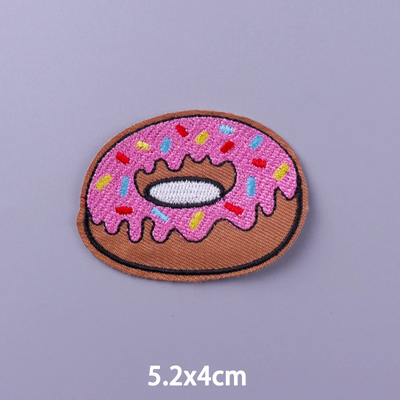 Cute Cartoon Rainbow Dinosaur Embroidery Patch Hippie Letters Animal Clothing Thermoadhesive Patches Cheap Badges DIY Applique 