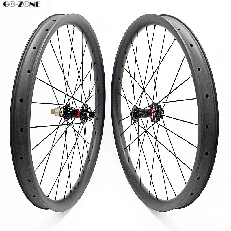 Go-zone 29er карбоновые колеса Асимметричные 40x28 мм AM бескамерные колеса для горного велосипеда novatec D791SB D792SB 100x15 142x12 mtb колеса