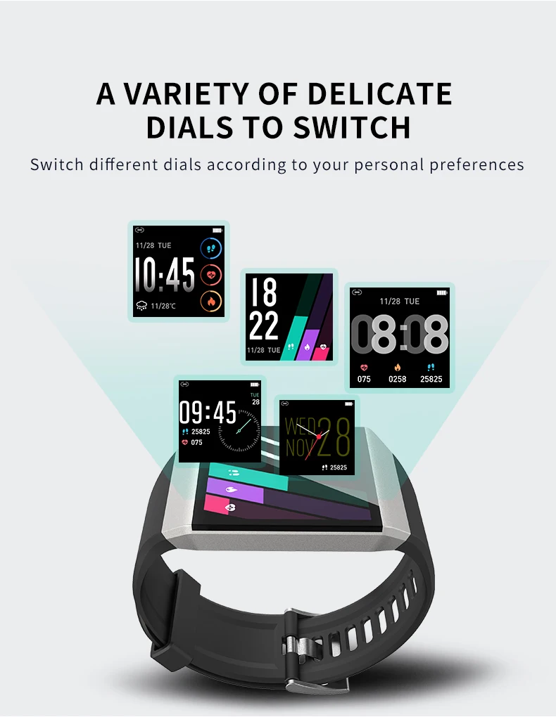 Спортивные Смарт-часы с шагомером, фитнес-трекер, монитор сердечного ритма для мужчин и женщин, умные часы с Bluetooth, монитор сна, водонепроницаемый
