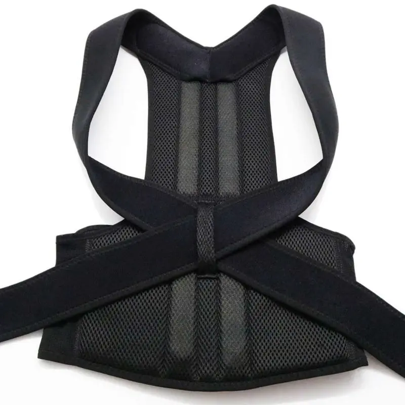 Adjustable black back posture corrector corset back brace waist lumbar support belt unisex straight corrector XS-5XL