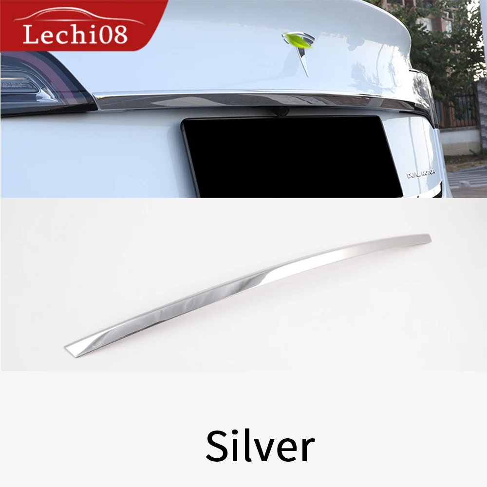 

Stainless steel Tailgate trim for Tesla model 3 accessories/car 2016-2021 accessories model 3 tesla three tesla 3