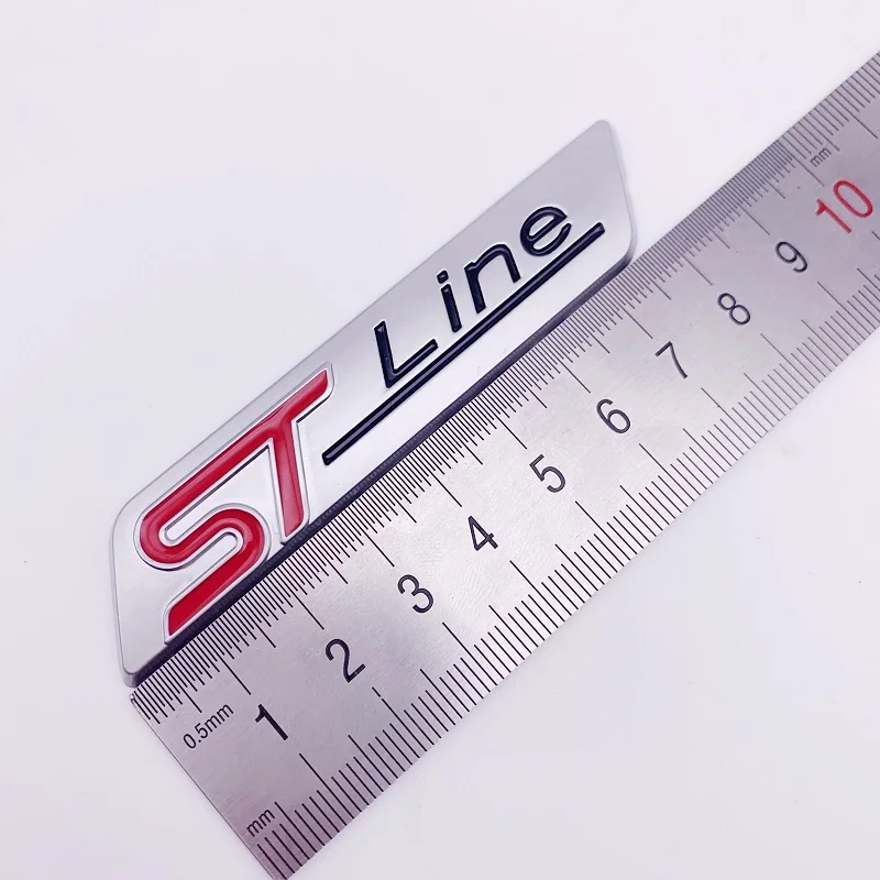 Металлическая хромированная матовая черная Автомобильная эмблема STline ST 10 шт.