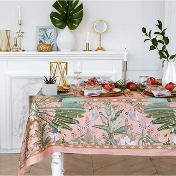 

Tablecloth "Ethel" Tropical animals 180x145cm +/- 3cm, 100% cotton, twill 190 g / m2 4816119