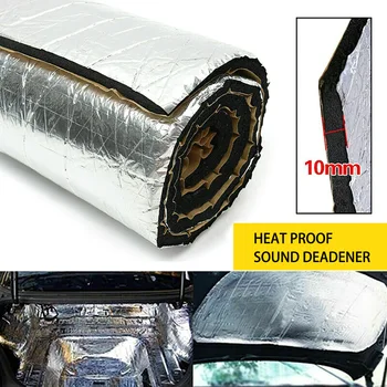 

100 * 40cm Thick Aluminum Fiber Muffler Cotton Car Auto Fender Heat Sound Deadener Insulation Mat