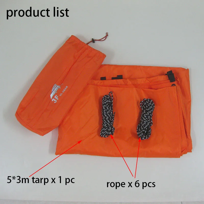 3F UL Gear 5*3m 210T с полиуретановым покрытием|ul gear|3f ulbeach awning |