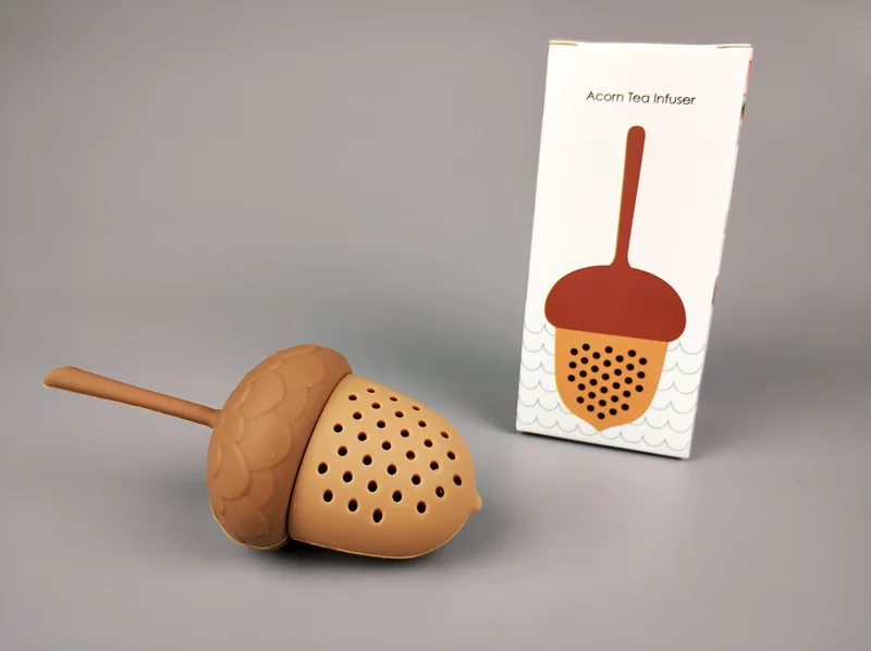 Acorn мини-ситечко для чая, силикагель, для хранения чая, стиль, фильтр для чая Pinecone, устройство для чая, силиконовый чайник