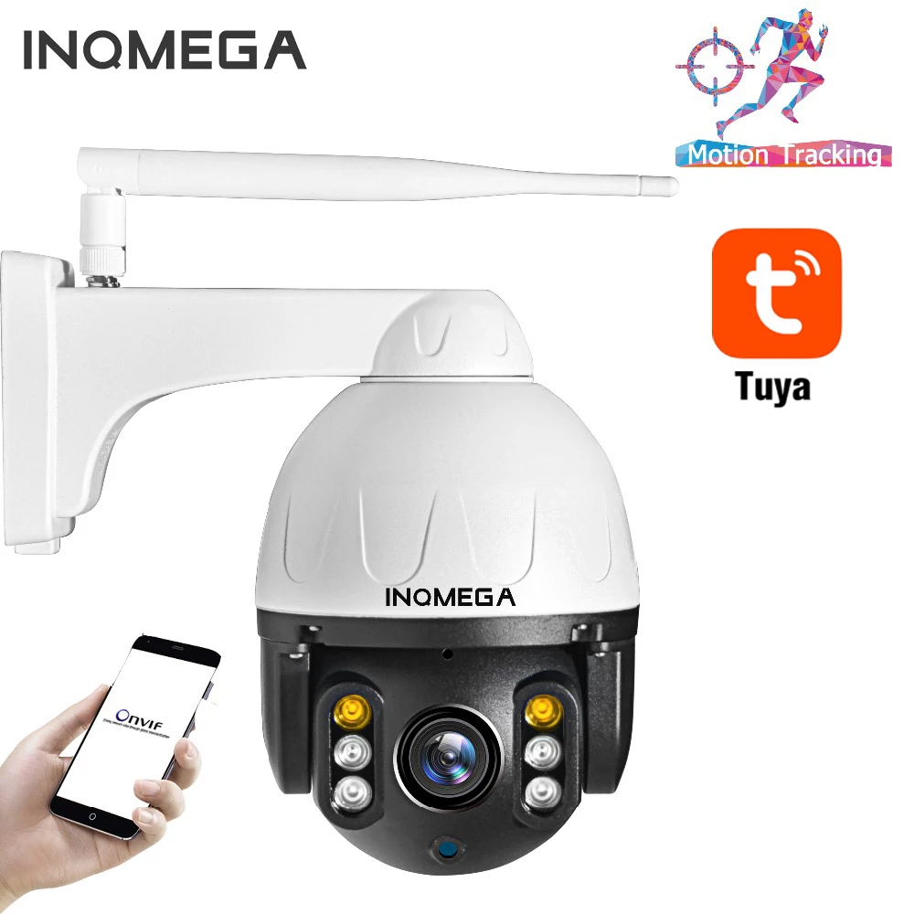 

INQMEGA 1080P Tuya PTZ IP Camera Auto Tracking Outdoor Waterproof Home Security Camera Mini Speed Dome Camera