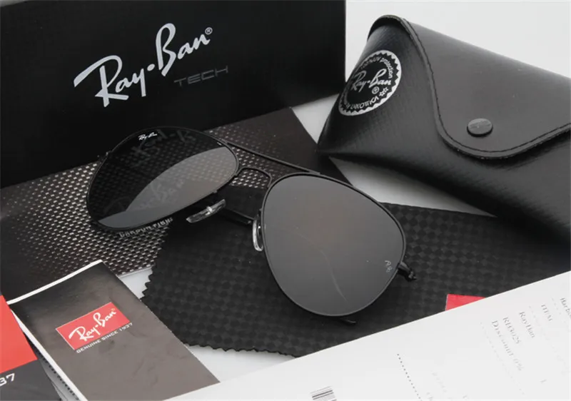 RayBan Солнцезащитные очки женские RayBan RB3025 открытый glassate RayBan солнцезащитные очки для мужчин/женщин ретро солнцезащитные очки Ray Ban Авиатор RB3025 - Цвет: RB3025-2