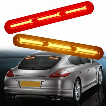

You two have extra stop lights, red windshield rear traffic LED lights flashing for the hornet trunk.