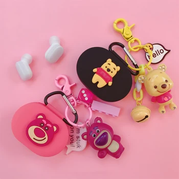 

Cartoon Cute Silicone Earphone Case for Xiaomi Mi Redmi AirDots Shockproof Cover for Air Dots Bluetooth Earphone Decor Keychain