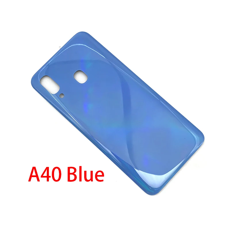A40 Blue 50 шт./лот задняя Батарея крышка Стекло для samsung Galaxy A40 A50 A70 A405F A505F A705F - Цвет: A40 Blue