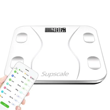 

Bluetooth Scales Floor Body Fat Scale LCD Display Electronic Body Weight Body Fat Water Muscle Mass BMI Battery Powered