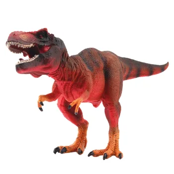 

1pc Rex Tyrannosaurus Model Simulation Plastic Dinosaur Model Statue Decoration for Bookshelf Desktop (Red)