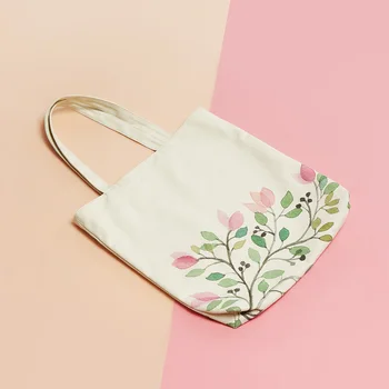 

Portable Canvas Shopping Bag Eco Friendly Reusable Shoulder Foldable Korean Shopping Bag Bolsa De Lona Purpose Bags DB60SB
