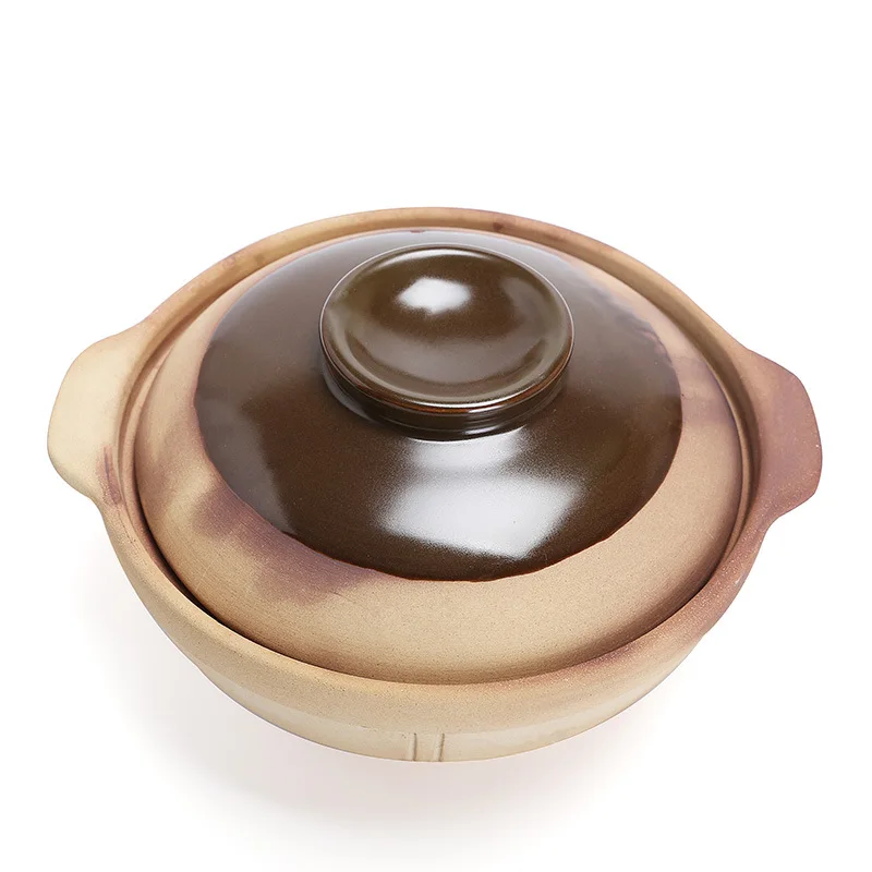 

Unglazed Soil Earthenware Pot Old-Fashioned Clay Making Soup Stewing Pot High-temperature Resistant Household Fuel Gas Open Fire