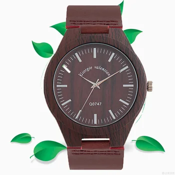 

QW Sports Real Wood Relogio Masculino Wood Watches Stylish Men's Watch Top Sports Clock Minimalist Wood Watch