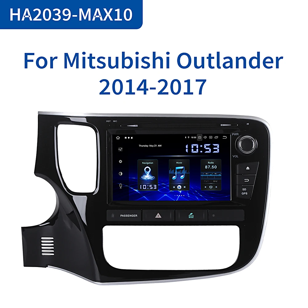 Dasaita Авто Радио 8 &quotдисплей Android 10 0 для Mitsubishi Outlander 2015 2016 2017 GPS 1024*600 Bluetooth
