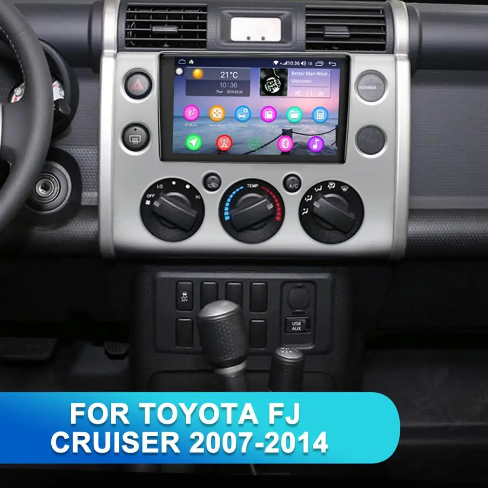 " Автомобильный gps Радио BT для 2007- Toyota FJ CRUISER Android 8,1 автомобильный без DVD мультимедийный плеер MP5 wifi 4G HD полный сенсорный экран