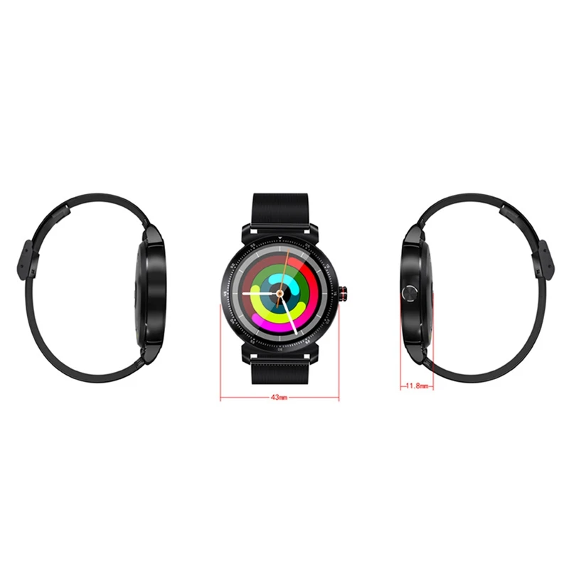 K88H плюс Смарт-часы Bluetooth спортивный Браслет Тестер сердечного ритма открытый шагомер-черный