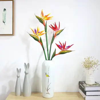 

Artificial Flower Bird Of Paradise Fake Plant Silk Strelitzia Reginae Home Decor Artificial Plants Simulation Table Decoration N
