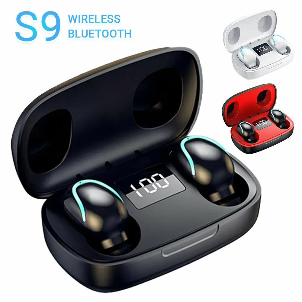 S9 TWS Bluetooth 5 0 Wireless Mini HiFi In Ear Earphones Earbuds for iOS Android Phone accessories Wireless Earphones